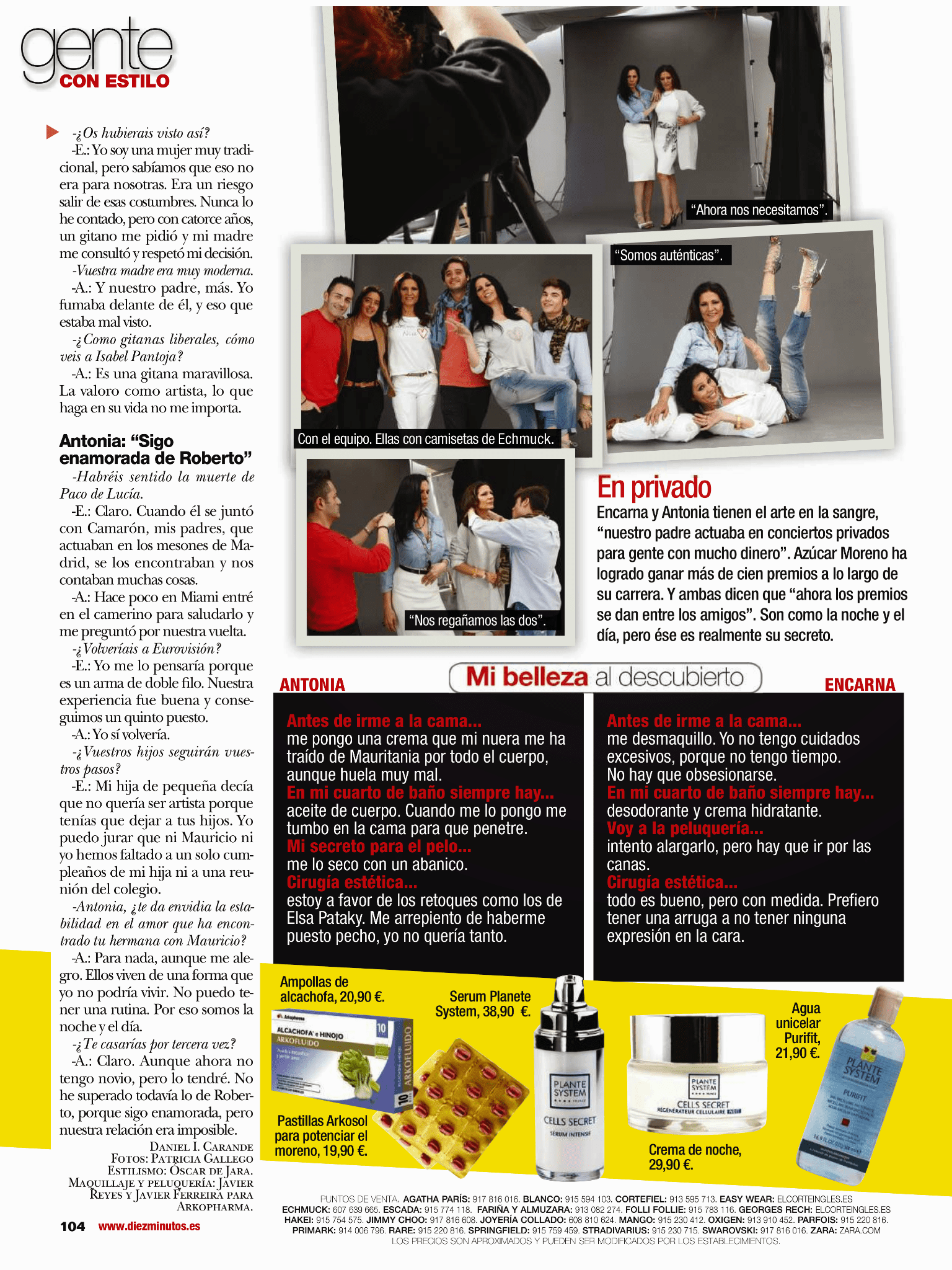 Revista Diez Minutos- Azúcar Moreno
